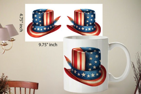 American Flag Mug Wrap: A Versatile Graphics and Crafts Asset