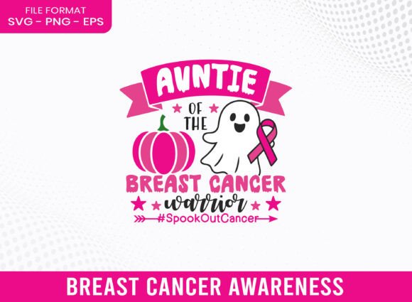 Auntie of Breast Cancer Awareness SVG for Crafts and Graphics