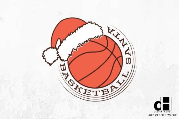 Basketball Santa – A Creative Graphics Asset for Crafts