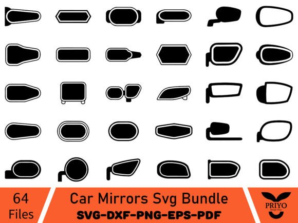 Car Mirrors Svg Bundle: A Versatile Graphics Asset for Crafts
