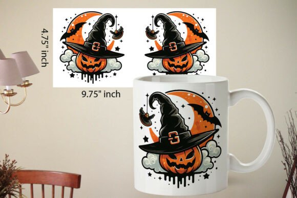 Halloween Hat Mug Wrap: A Festive Addition for Local Crafts
