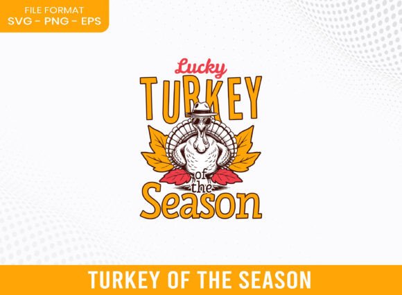 Lucky Turkey of the Fall Season SVG: A Graphics Gem for Crafts