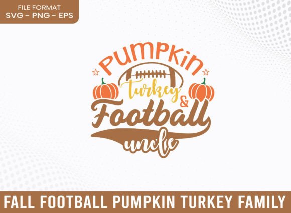 Pumpkin Turkey Football Uncle SVG: A Versatile Graphics Asset
