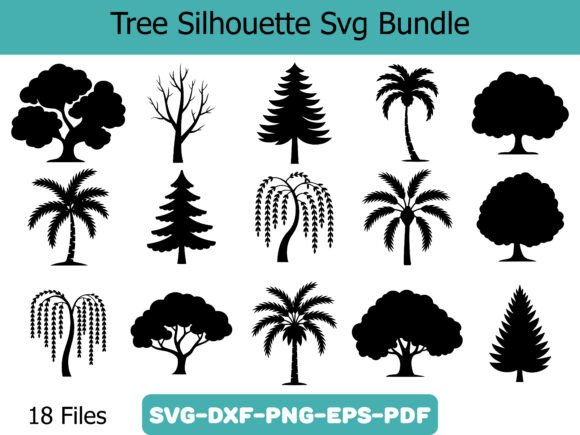 Tree Silhouette Svg Bundle: A Versatile Graphics Asset for Crafts