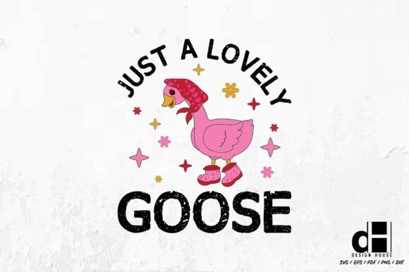 Valentines Lovey Goose SVG PNG for Creative Crafts & Graphics